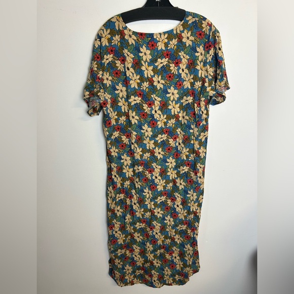 Natural Life Floral Ditsy Floral Boho Relaxed Midi Dress Lightweight Size S - Picture 11 of 11